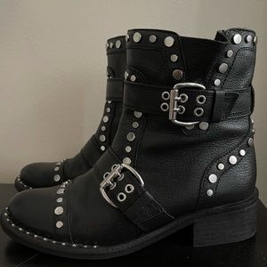 COPY - Studded biker Moto boots